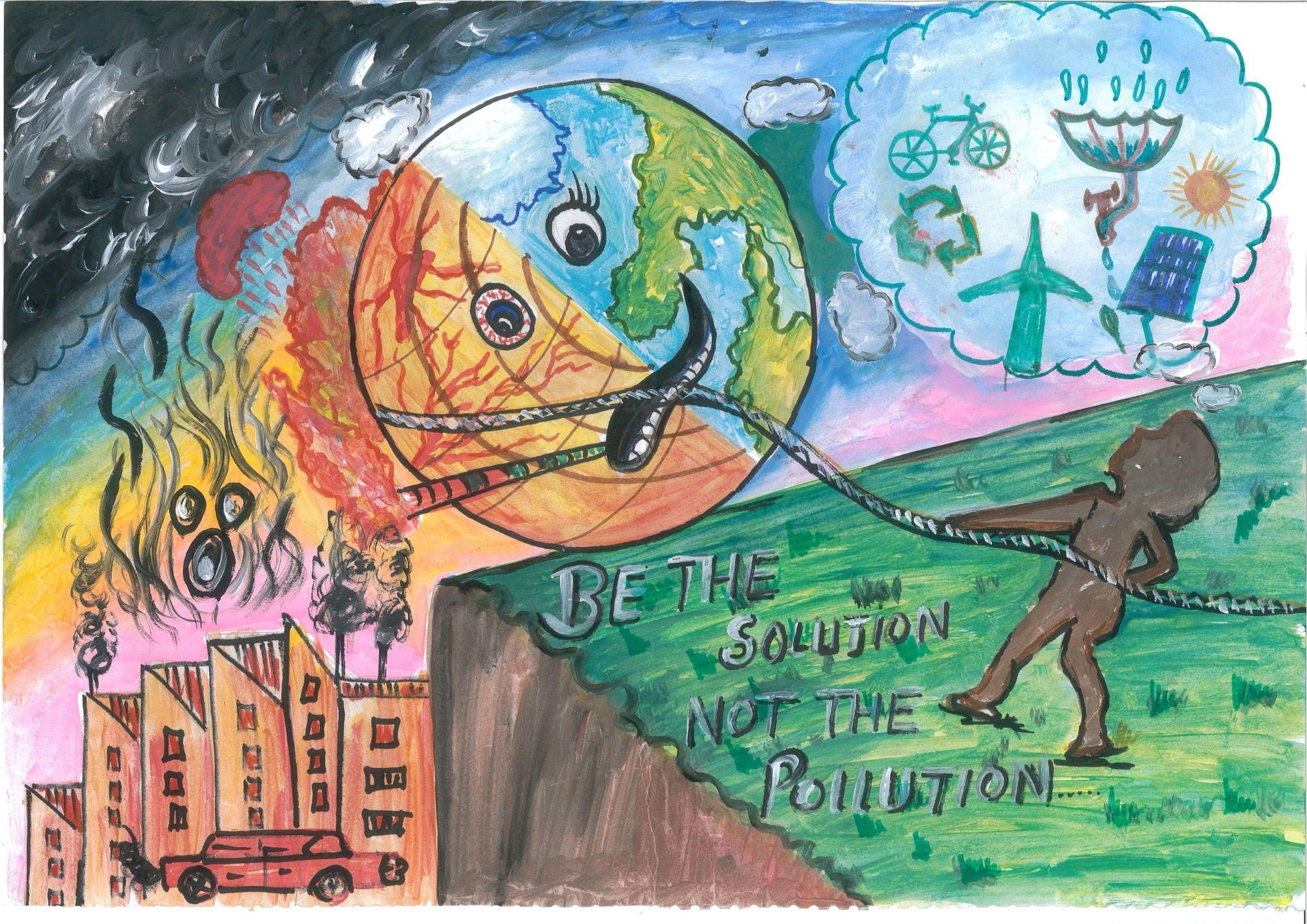 Global Warming Drawing | Best Global Warming poster | Easy Global Warming  Drawing - YouTube