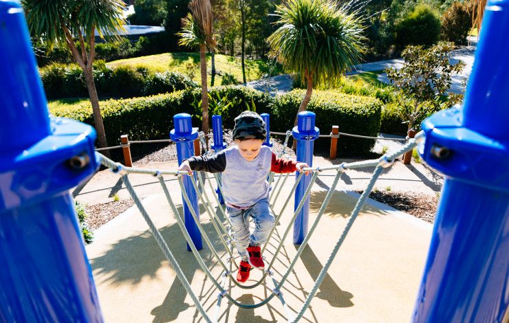 Boy on a playground