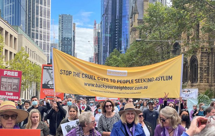 Rally to stop the cruel cuts to people seeking asylum