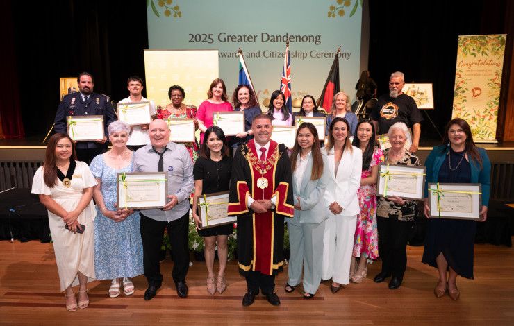 Australia Day Award Winners with Mayor and Councillors