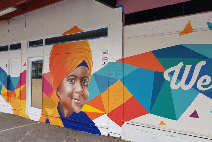 Sikh Games Mural by Julian Clavijo