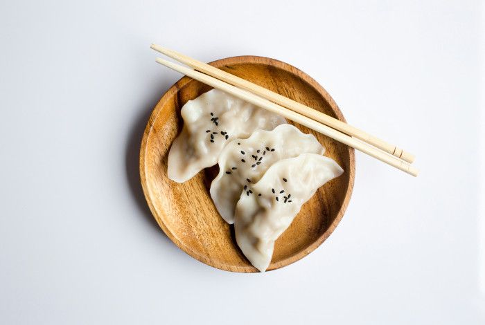 dumplings on a plate 