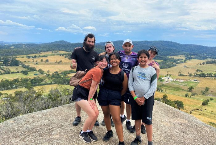 young people on mount cannibal 