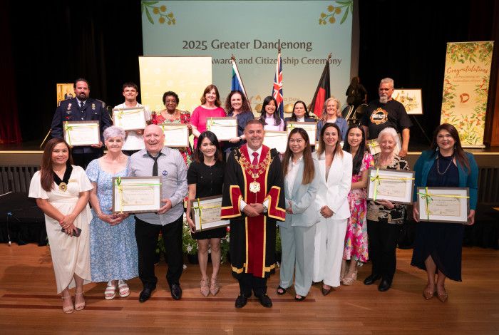 Australia Day Award Winners with Mayor and Councillors