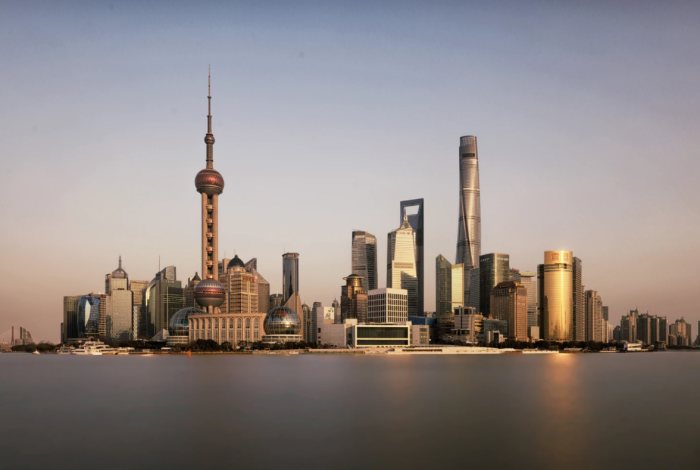 photo of china business disctric skyline