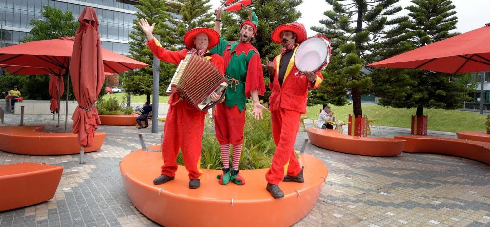 Musicians in Harmony Square 