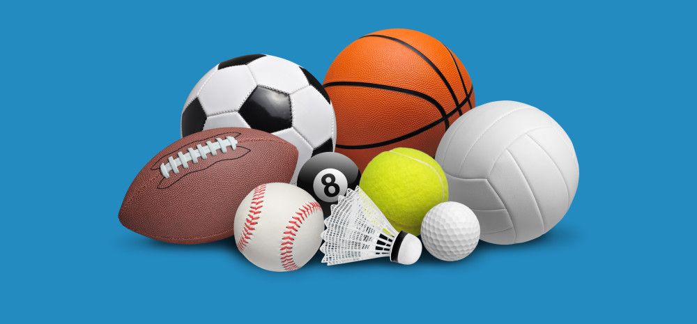 Different types of sports balls