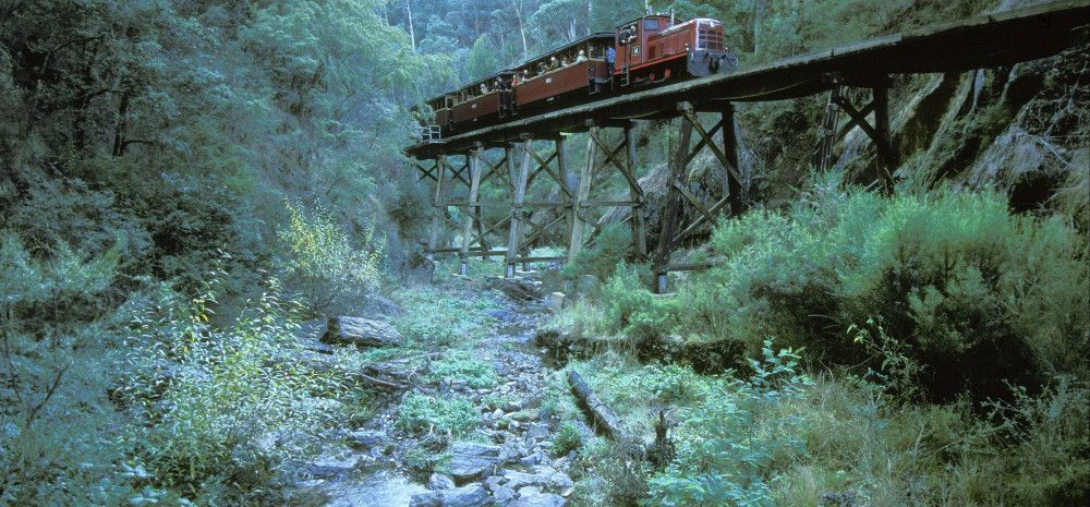 Train crossing a bridge 