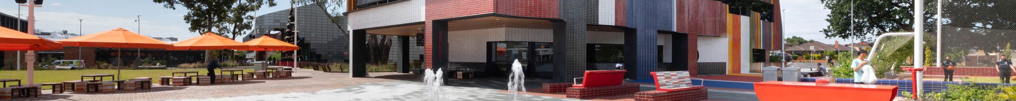 the outdoor area of the springvale community hub