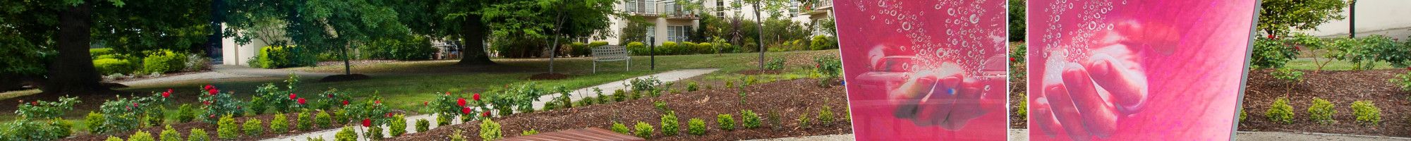 Tribute garden at the former Enterprise Hostel site 