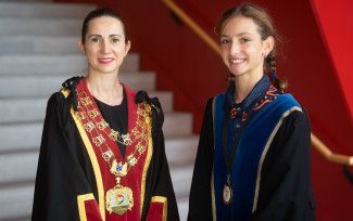 Mayor Lana Formoso and Junior Mayor Gemma Durakovic