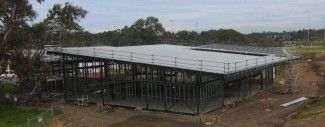 Steel Frame (Phase 2) erected and Roofing (Phase 1) installed July 2024