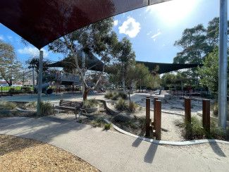 Dandenong Park Red Gum Rest Playground - expansion of playground area