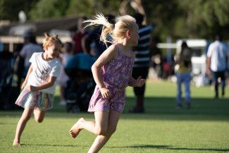 Children playing in a park