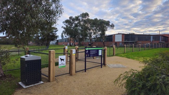 Dog off-leash area entrance