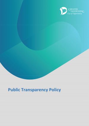 Public Transparency Policy Cover